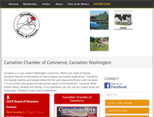 Tablet Screenshot of carnationchamber.com